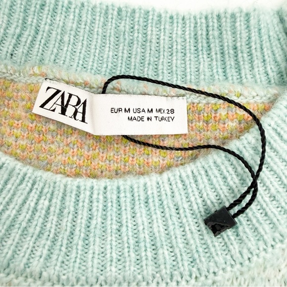 Zara Jacquard Knit Intarsia Countryside Goose Geese Sweater Blogger Favorite - Picture 14 of 15